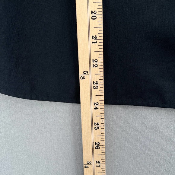 TIBI Shirt Womens 2 Black Strappy Off the Shoulder Top Button front Blouse - Picture 9 of 11